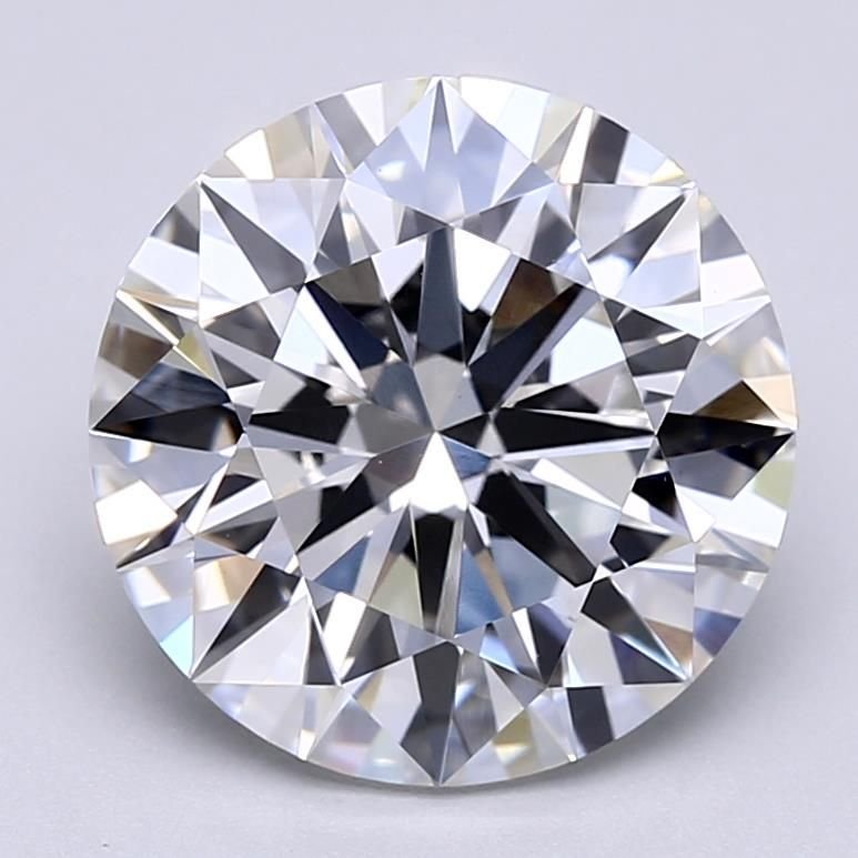5.02ct F VVS2 Rare Carat Ideal Cut Round Lab Grown Diamond