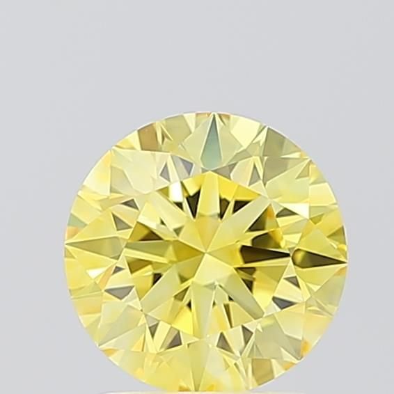 1.43 Ct. Fancy Vivid Yellow Round Lab Diamond