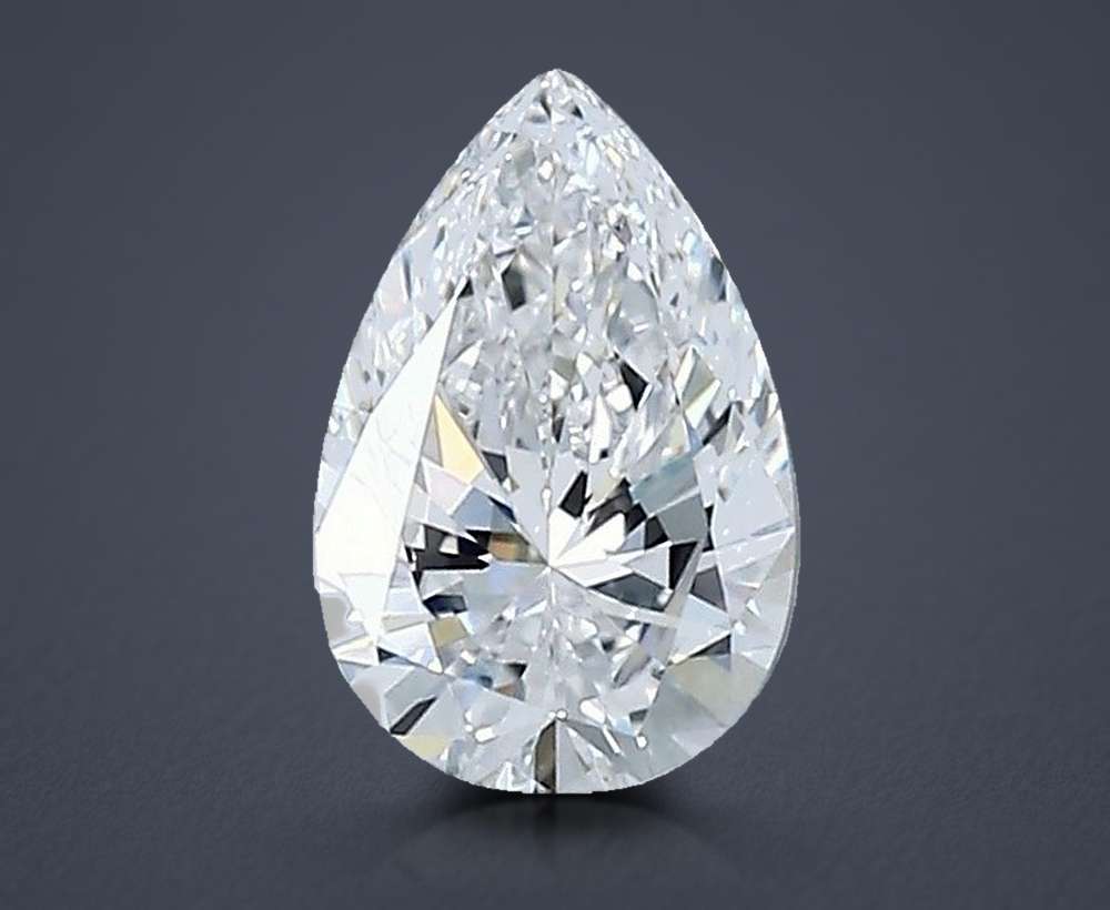 0.51 Carat Pear Natural Diamond