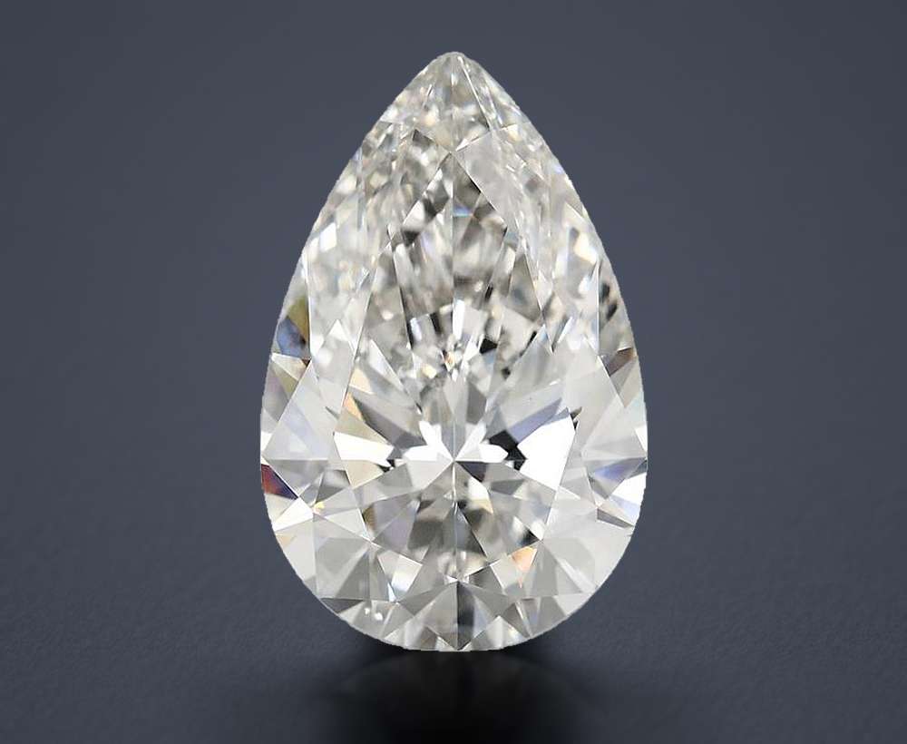 5.85 Carat Pear Lab Diamond