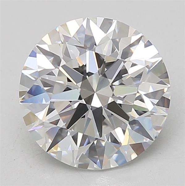3.01ct F VVS2 Very Good Cut Round Lab Grown Diamond