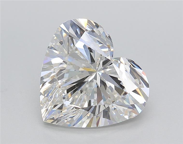 4.22ct F VS1 Rare Carat Ideal Cut Heart Lab Grown Diamond