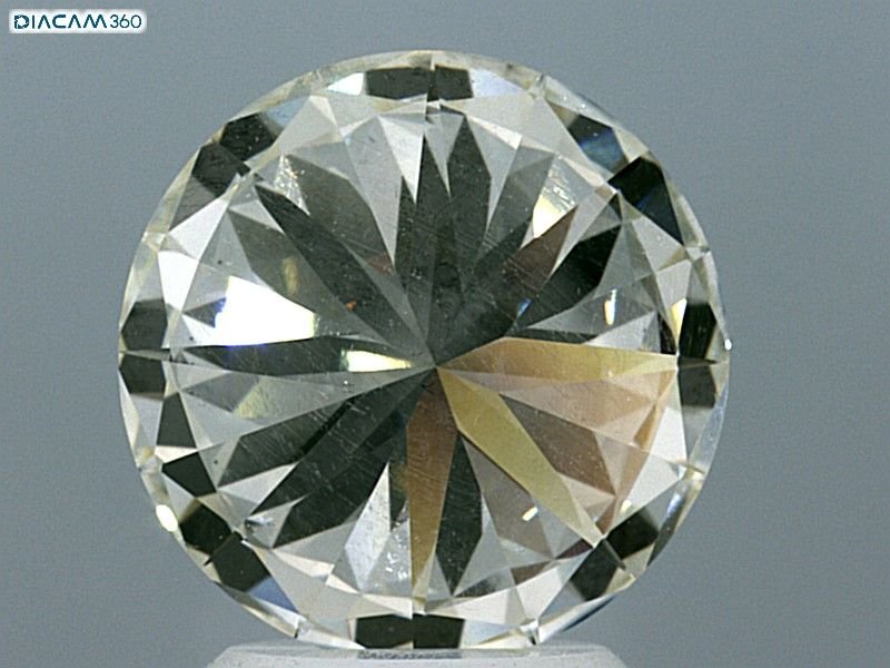 3.21ct K VS2 Rare Carat Ideal Cut Round Diamond