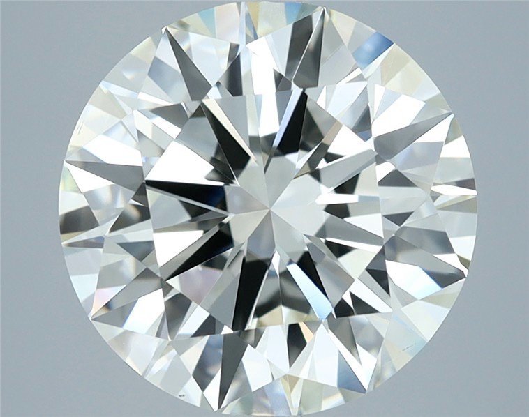 5.01ct J VS2 Rare Carat Ideal Cut Round Diamond