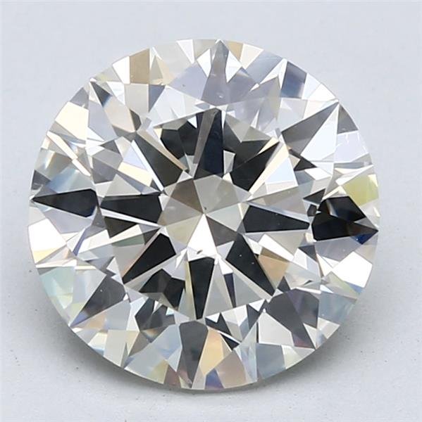 3.76ct I SI1 Rare Carat Ideal Cut Round Diamond