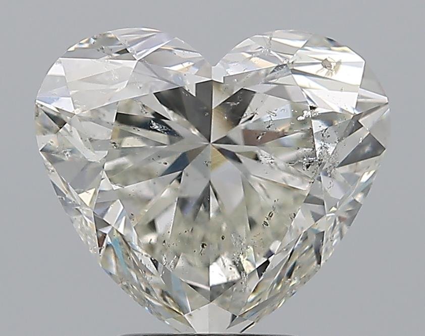 4.01ct H SI2 Rare Carat Ideal Cut Heart Diamond