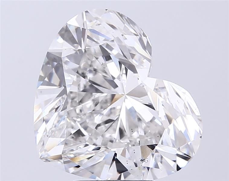 7.01ct F VS2 Rare Carat Ideal Cut Heart Lab Grown Diamond
