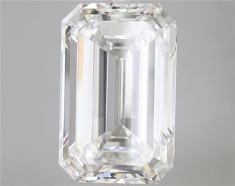 15.55ct F VVS2 Rare Carat Ideal Cut Emerald Lab Grown Diamond