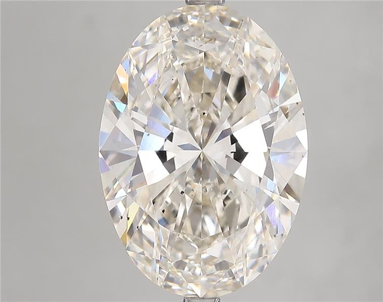 7.01ct J SI1 Rare Carat Ideal Cut Oval Lab Grown Diamond