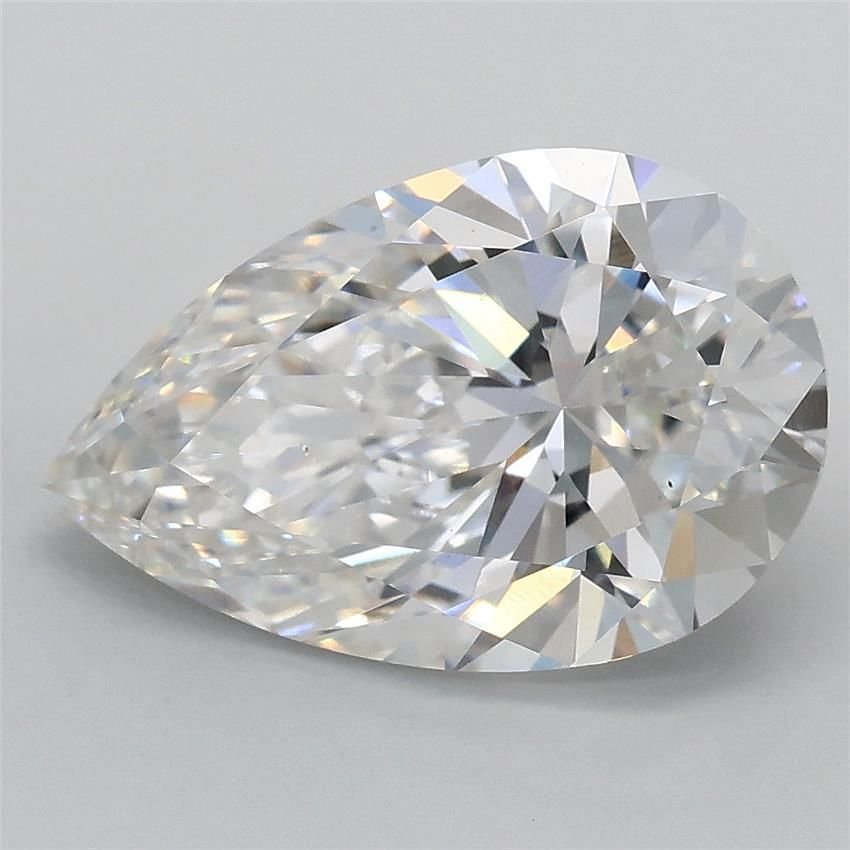 3.02ct E VS2 Rare Carat Ideal Cut Pear Lab Grown Diamond