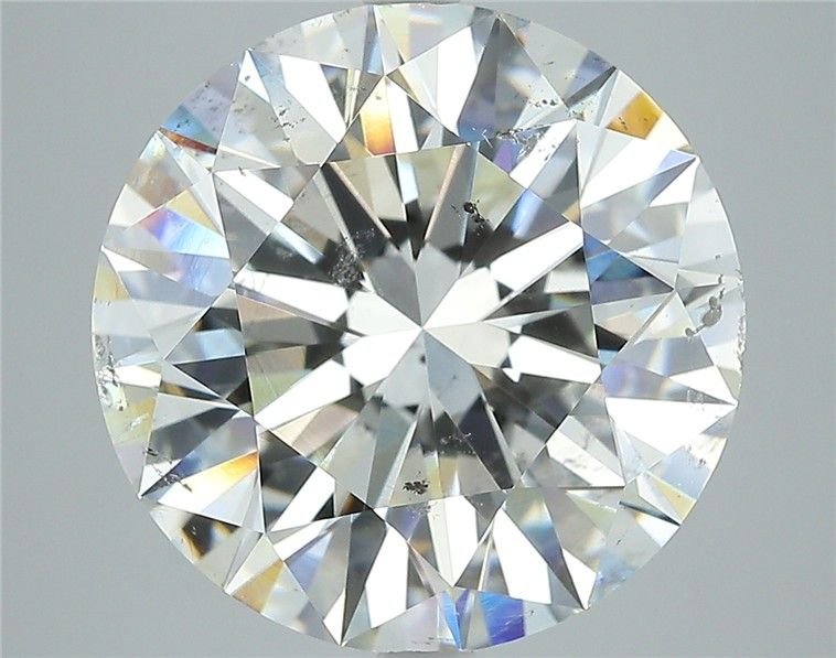 8.65ct F SI2 Rare Carat Ideal Cut Round Diamond