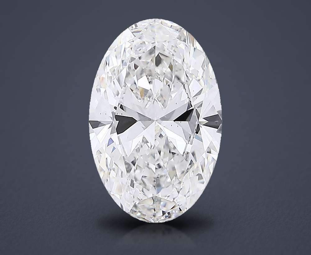 6.83 Carat Oval Lab Diamond
