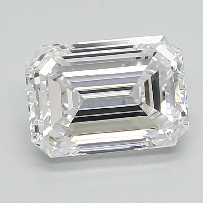 1.56ct D VVS1 Rare Carat Ideal Cut Emerald Lab Grown Diamond
