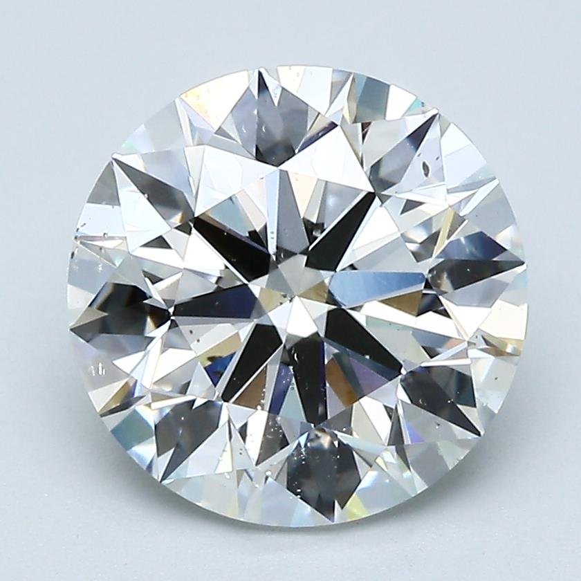 3.71ct G SI2 Rare Carat Ideal Cut Round Diamond