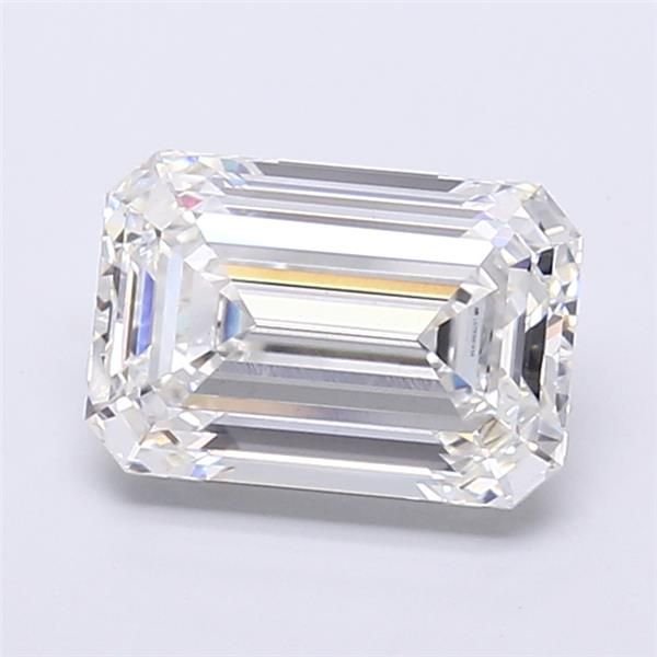 4.05ct F VS1 Rare Carat Ideal Cut Emerald Lab Grown Diamond