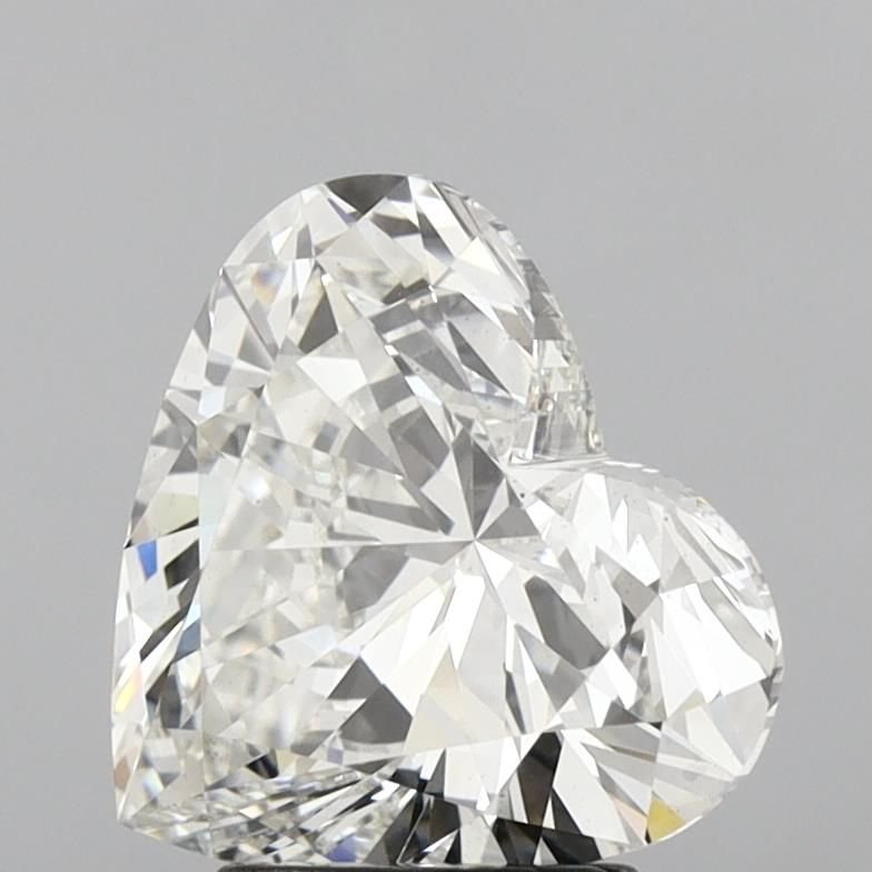 3.40ct H VS2 Rare Carat Ideal Cut Heart Lab Grown Diamond