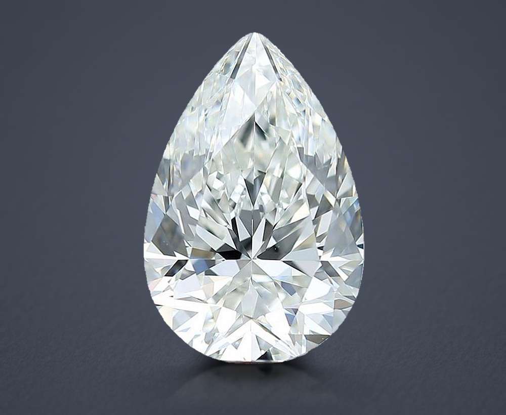 4.01 Carat Pear Natural Diamond