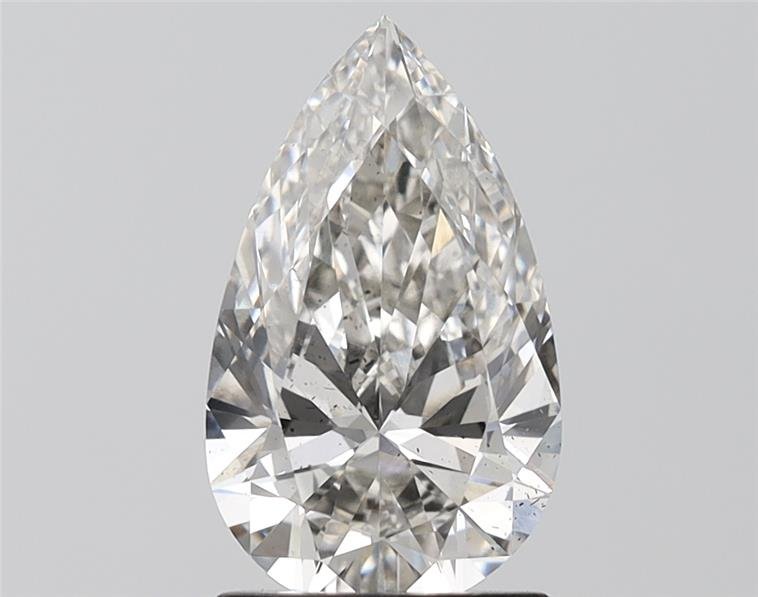 1.99ct H SI1 Rare Carat Ideal Cut Pear Lab Grown Diamond