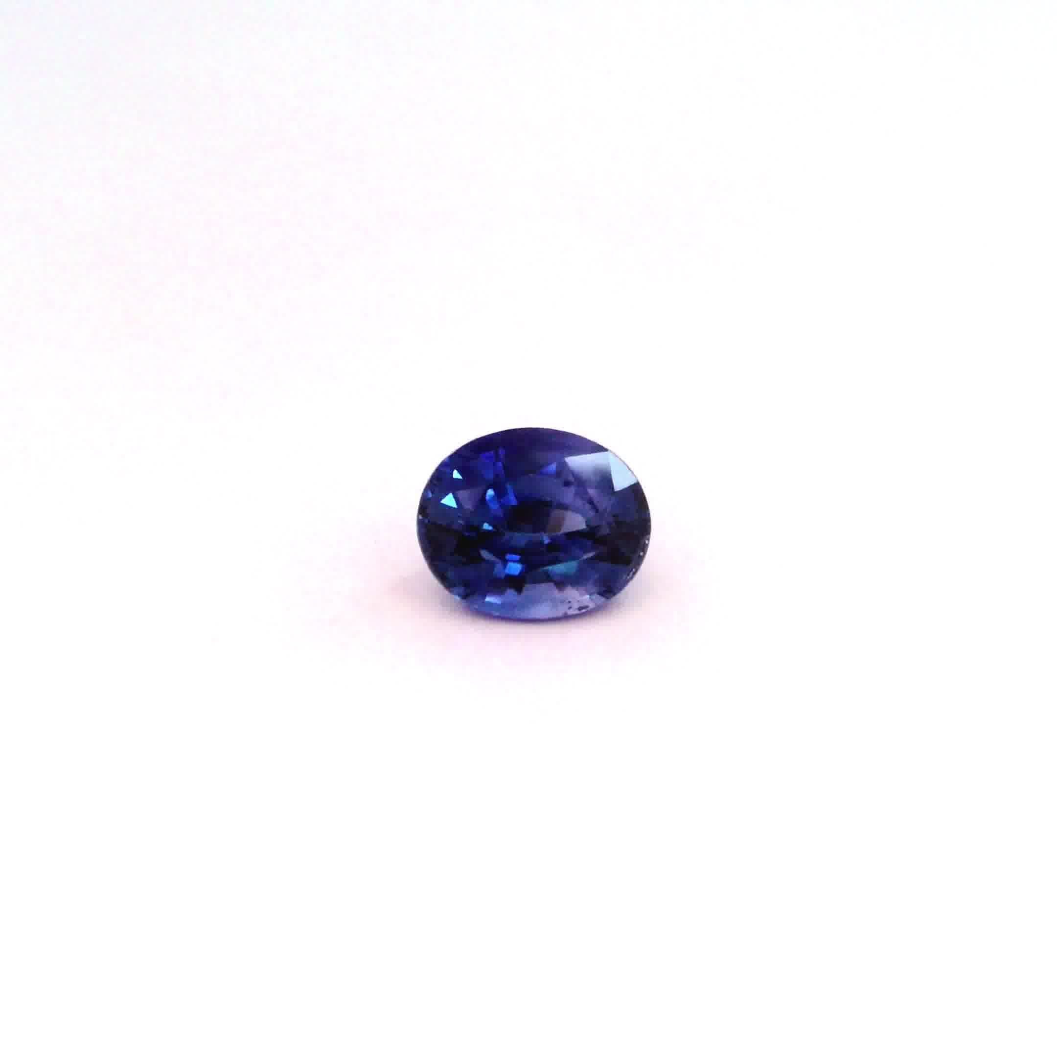 1.67 Carat Vivid Blue Oval Sapphire