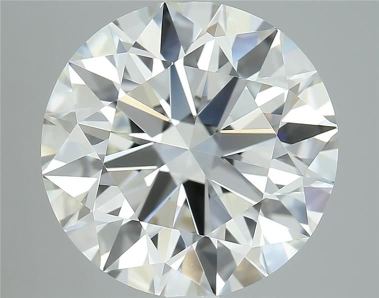 4.05ct H VVS2 Rare Carat Ideal Cut Round Diamond