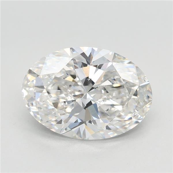 3.04ct F VVS2 Rare Carat Ideal Cut Oval Lab Grown Diamond