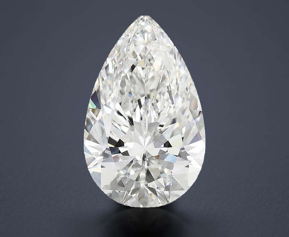5.85 Carat Pear Lab Diamond