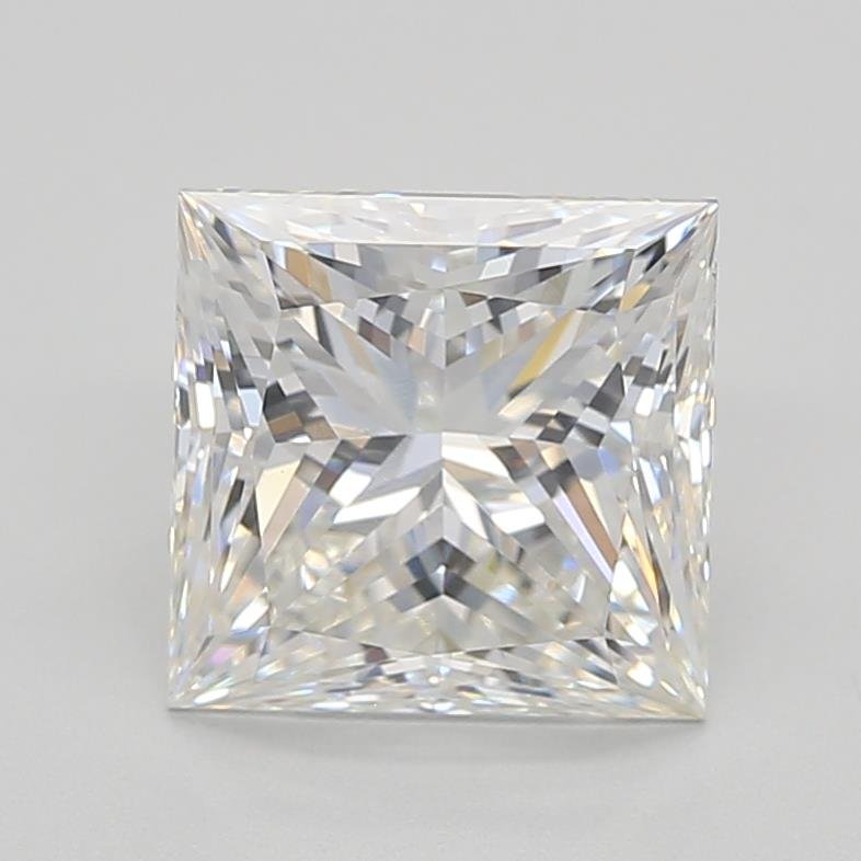 2.10ct G VVS2 Rare Carat Ideal Cut Princess Lab Grown Diamond