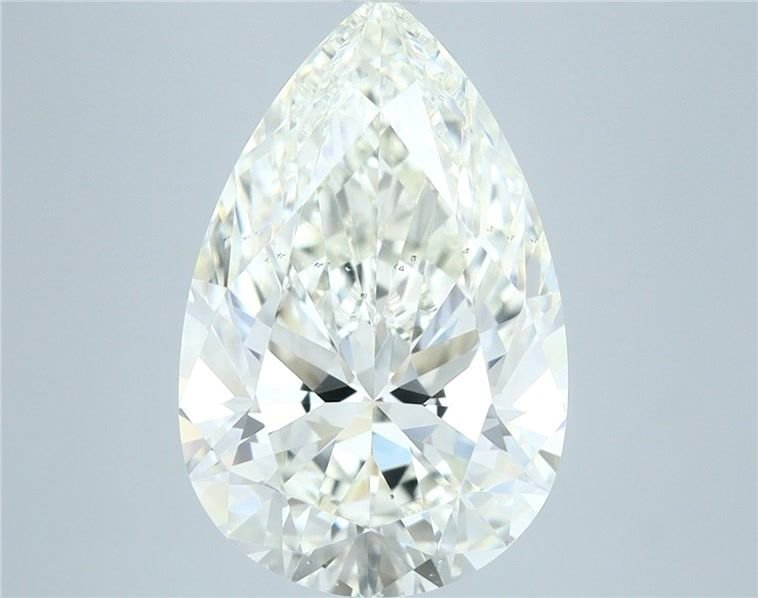 5.70ct K SI1 Rare Carat Ideal Cut Pear Diamond