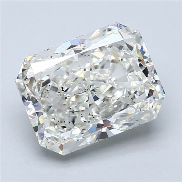 4.51ct I SI2 Rare Carat Ideal Cut Radiant Diamond