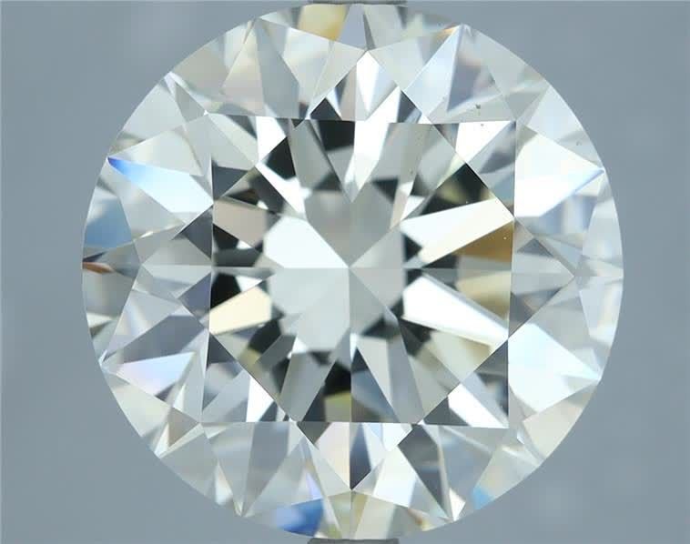 6.01ct J VS2 Rare Carat Ideal Cut Round Diamond