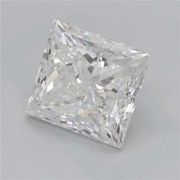 3.01ct F SI2 Rare Carat Ideal Cut Princess Diamond