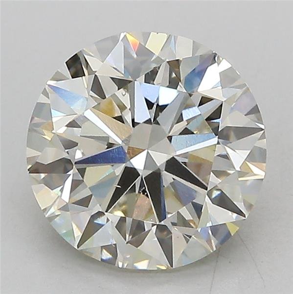 3.01ct J SI1 Very Good Cut Round Lab Grown Diamond