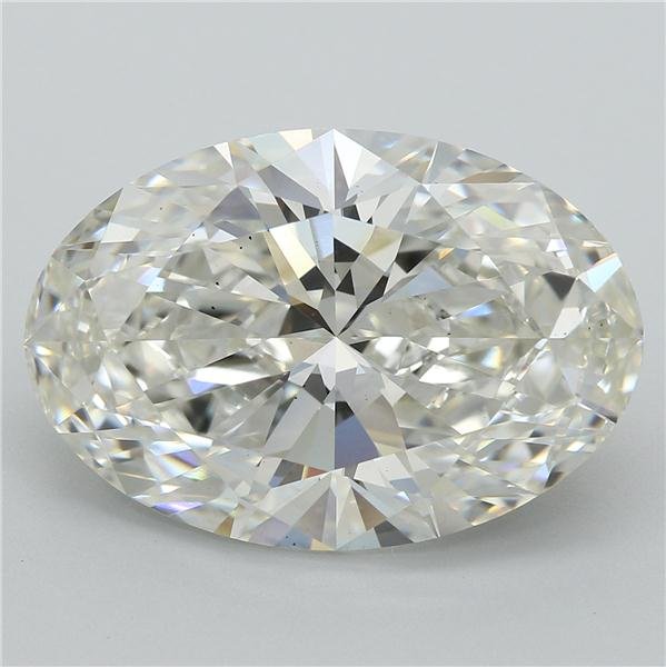 6.76ct J VS2 Rare Carat Ideal Cut Oval Lab Grown Diamond