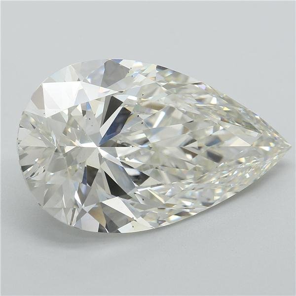 6.11ct J SI1 Rare Carat Ideal Cut Pear Lab Grown Diamond