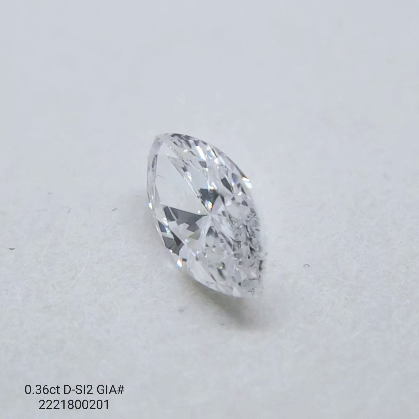 0.36ct D SI2 Very Good Cut Marquise Diamond