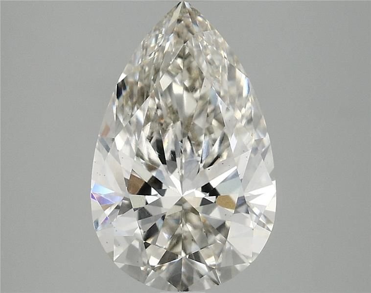 3.06ct H VS2 Rare Carat Ideal Cut Pear Lab Grown Diamond