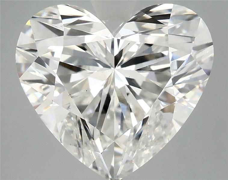 6.05ct F VS2 Rare Carat Ideal Cut Heart Lab Grown Diamond
