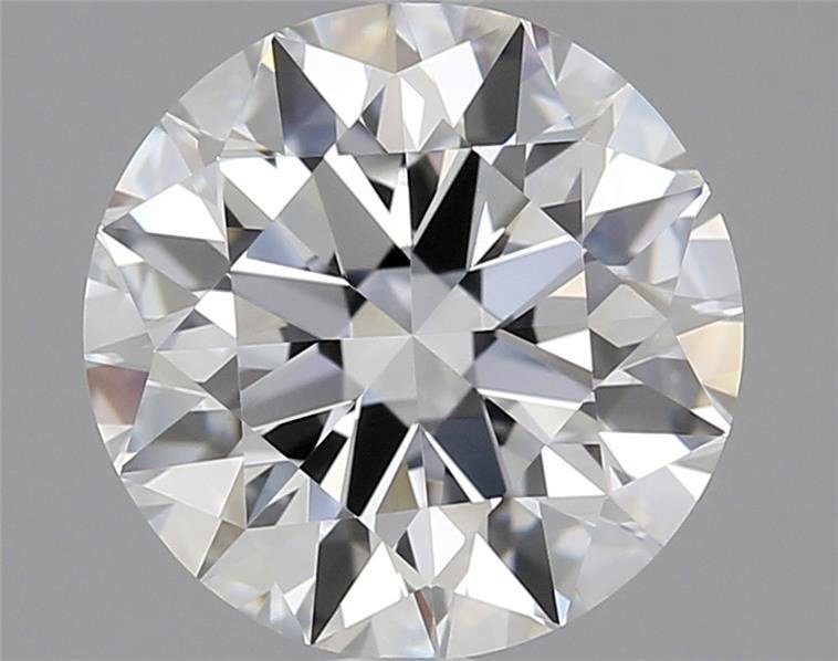2.41ct E FL Rare Carat Ideal Cut Round Diamond