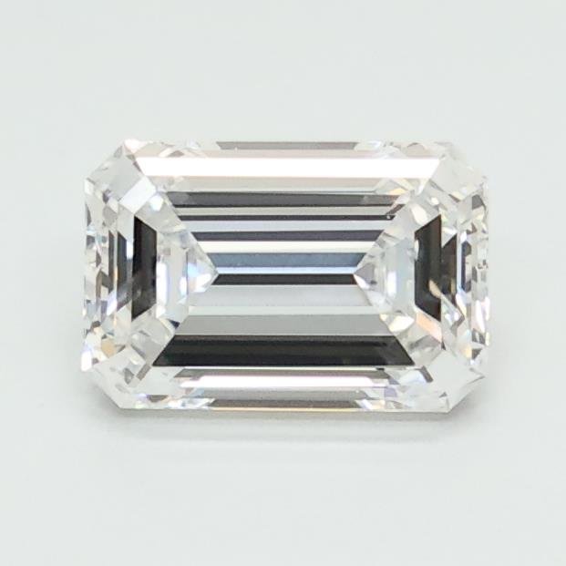 1.07ct D VVS2 Rare Carat Ideal Cut Emerald Lab Grown Diamond