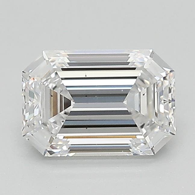1.04ct D SI1 Rare Carat Ideal Cut Emerald Lab Grown Diamond