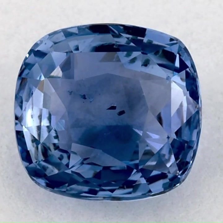 3.02 Carat Blue Cushion Sapphire