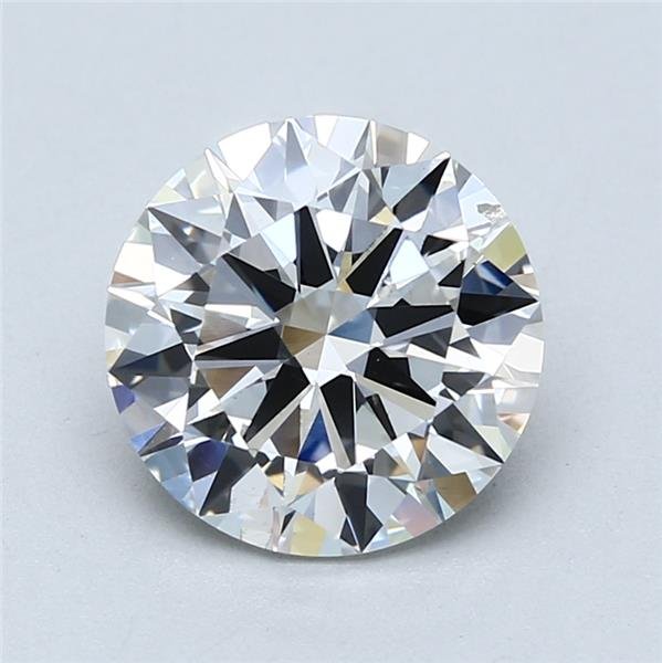 3.02ct F VS2 Excellent Cut Round Lab Grown Diamond