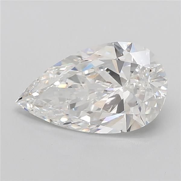 6.03ct E VVS2 Rare Carat Ideal Cut Pear Lab Grown Diamond