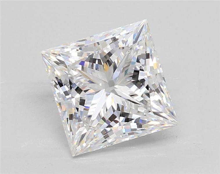 3.54ct E VVS2 Rare Carat Ideal Cut Princess Lab Grown Diamond