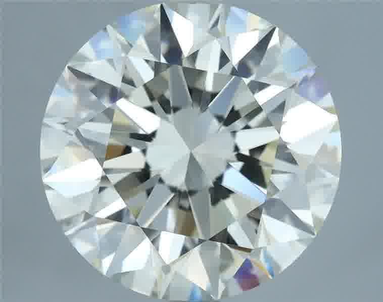 5.46ct J VVS2 Rare Carat Ideal Cut Round Diamond