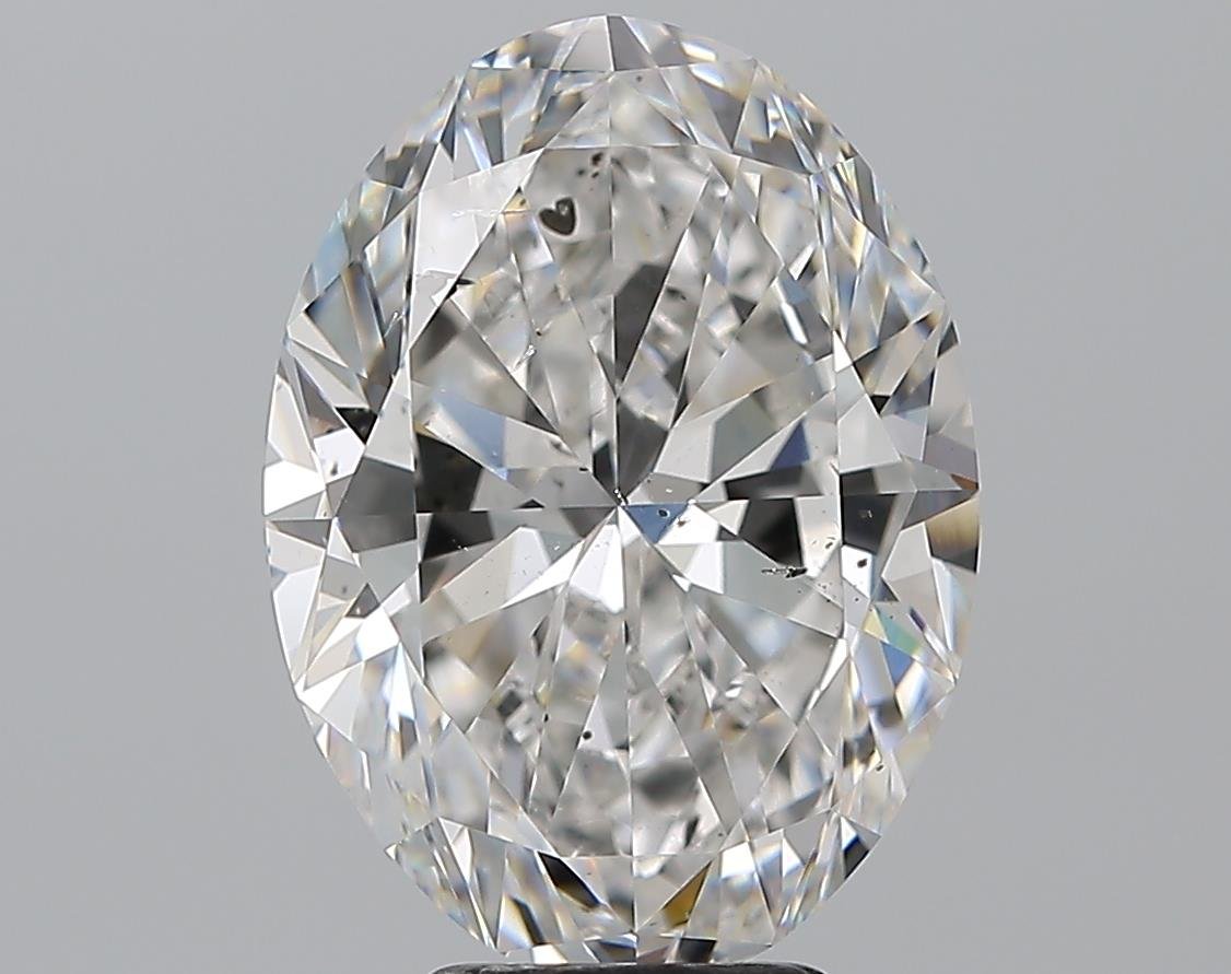 5.52ct F SI2 Rare Carat Ideal Cut Oval Diamond