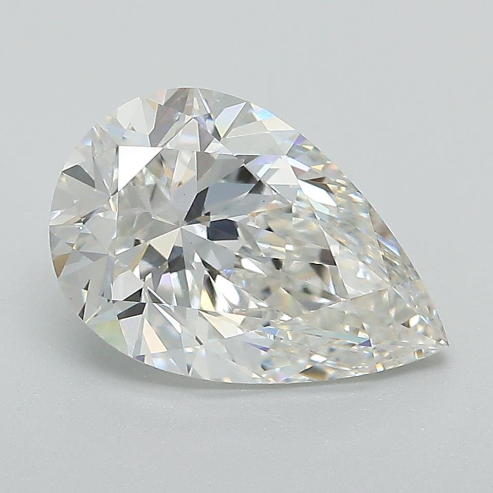 2.59ct F VS1 Rare Carat Ideal Cut Pear Lab Grown Diamond