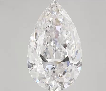 10.07ct F FL Rare Carat Ideal Cut Pear Diamond