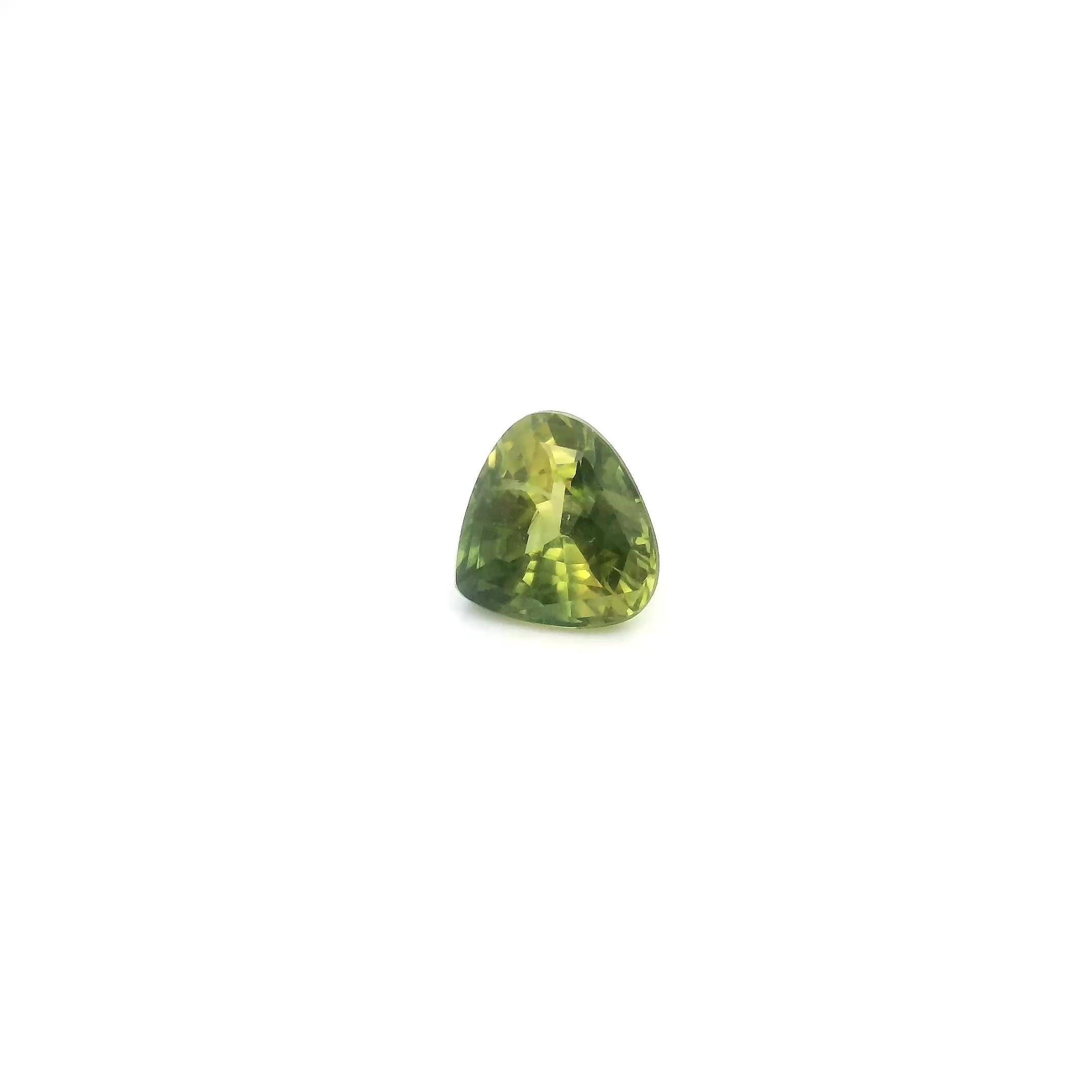 0.62 Carat Green Pear Sapphire