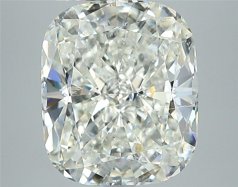 5.39ct J SI2 Rare Carat Ideal Cut Cushion Diamond